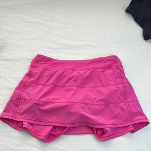 Lululemon Athletica Pink Skort-Style Shorts